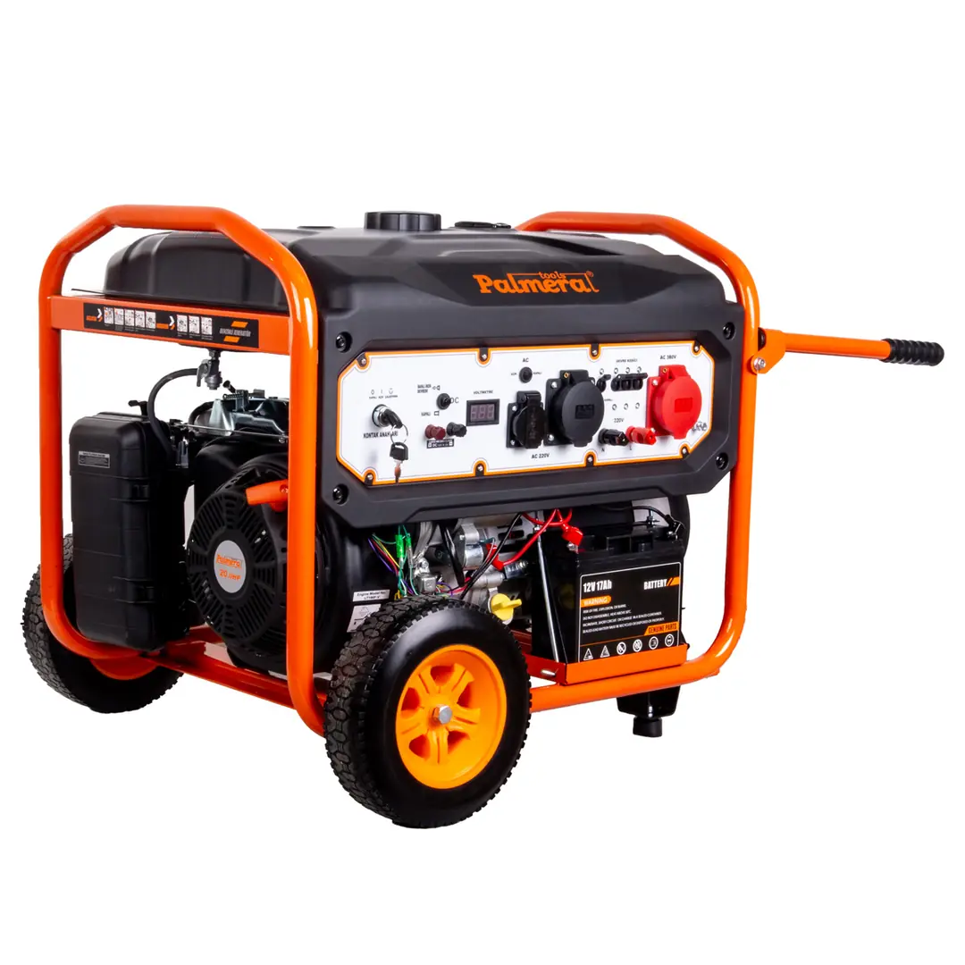 12.5 kVA Dual Çıkışlı Benzinli Marşlı Portatif Jeneratör – Bakır Sargılı, Güçlü 20 HP Motor ve Kesintisiz Enerji